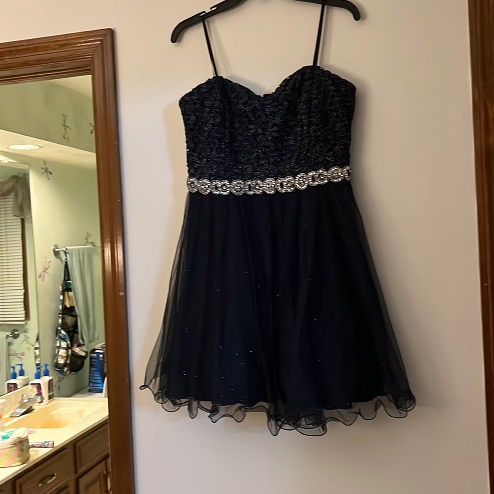 Navy blue homecoming dress size 13 by City Studio.